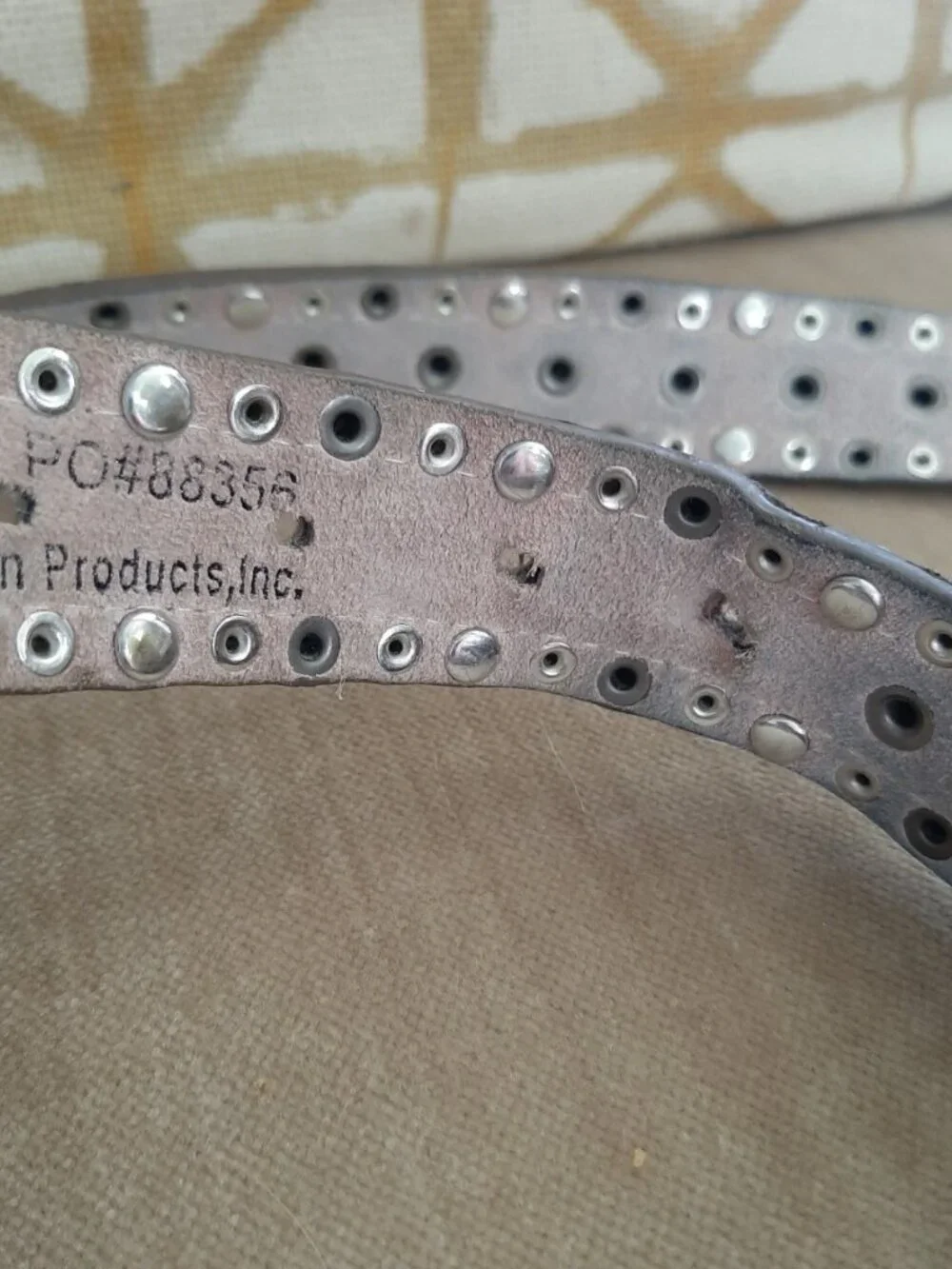 Angel ranch high end leather cow hide tlrhinwstonw Studded cowgirl belt Texas 30